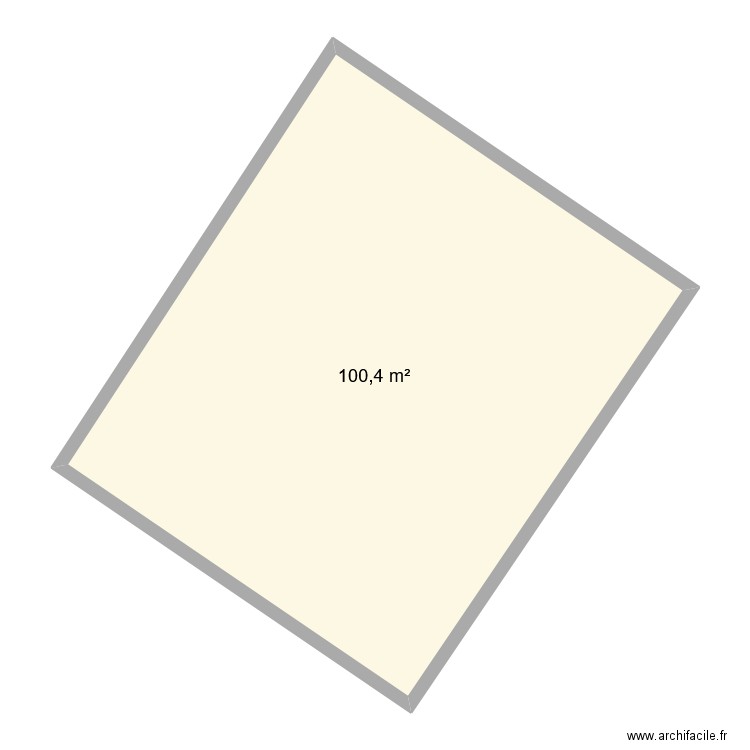 76108-BG CCAS. Plan de 1 pièce et 100 m2