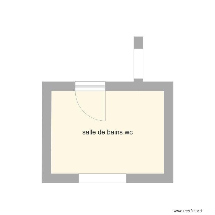 salle de bain wc. Plan de 0 pièce et 0 m2