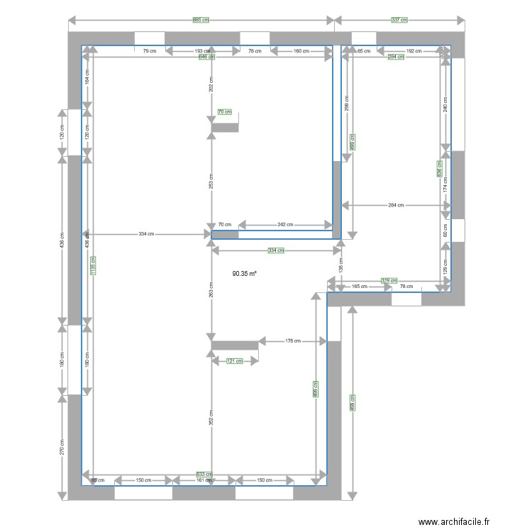 Ayes 5 extension toiture. Plan de 0 pièce et 0 m2