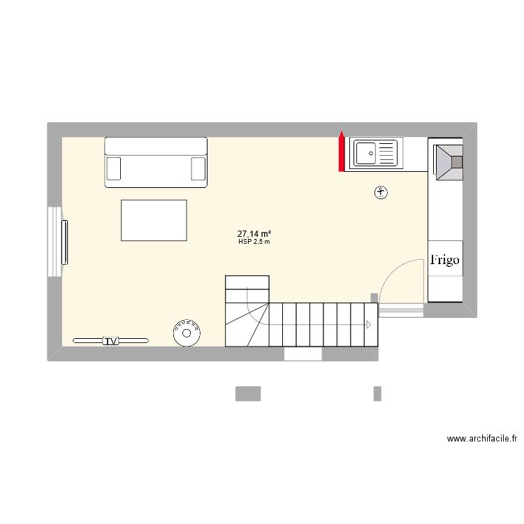 B Studio second projet. Plan de 0 pièce et 0 m2