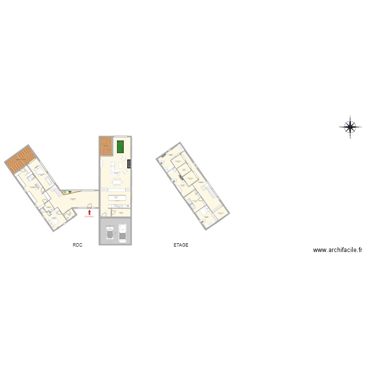 Plan ANTOINE  aménagement suite parentale. Plan de 0 pièce et 0 m2