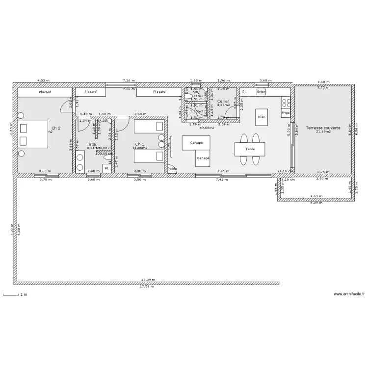 Serviers. Plan de Serviers. Plan de