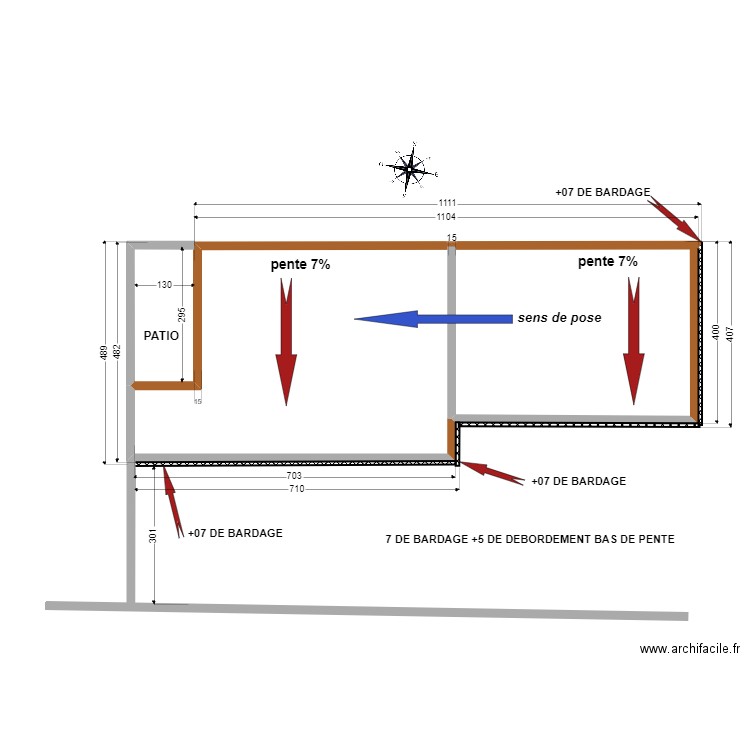 DESSUS. Plan de 0 pièce et 0 m2