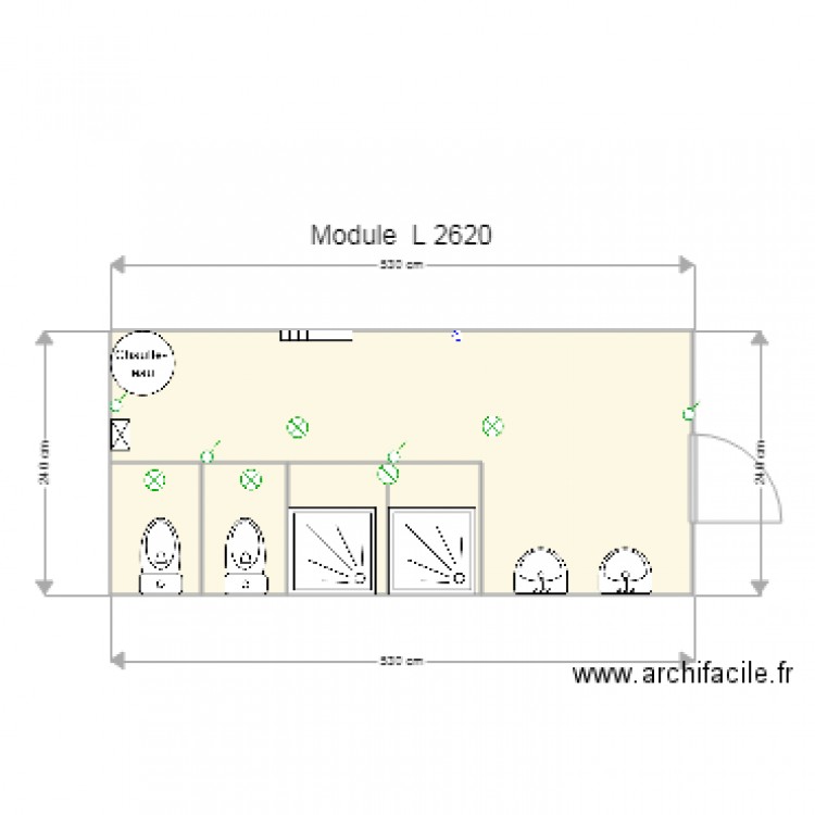 Module 2620. Plan de 0 pièce et 0 m2