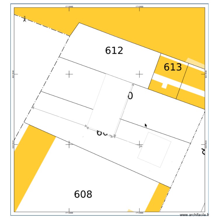 Plan masse fressain. Plan de 0 pièce et 0 m2