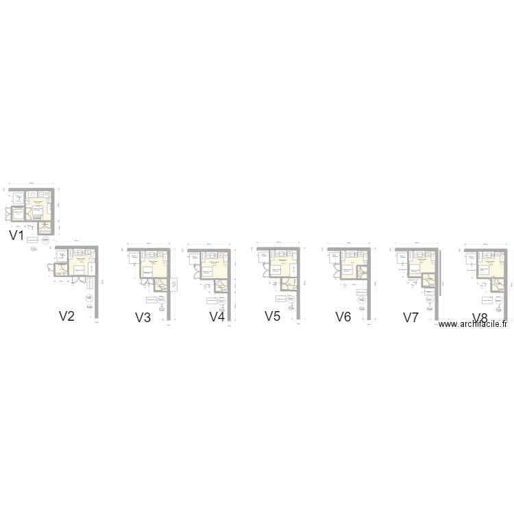 220203 Salle de pesé. Plan de 17 pièces et 98 m2