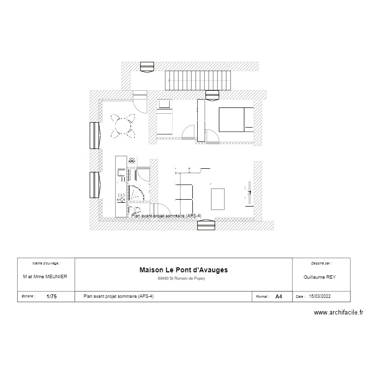 Maison St Romain de Popey APS-4. Plan de 0 pièce et 0 m2