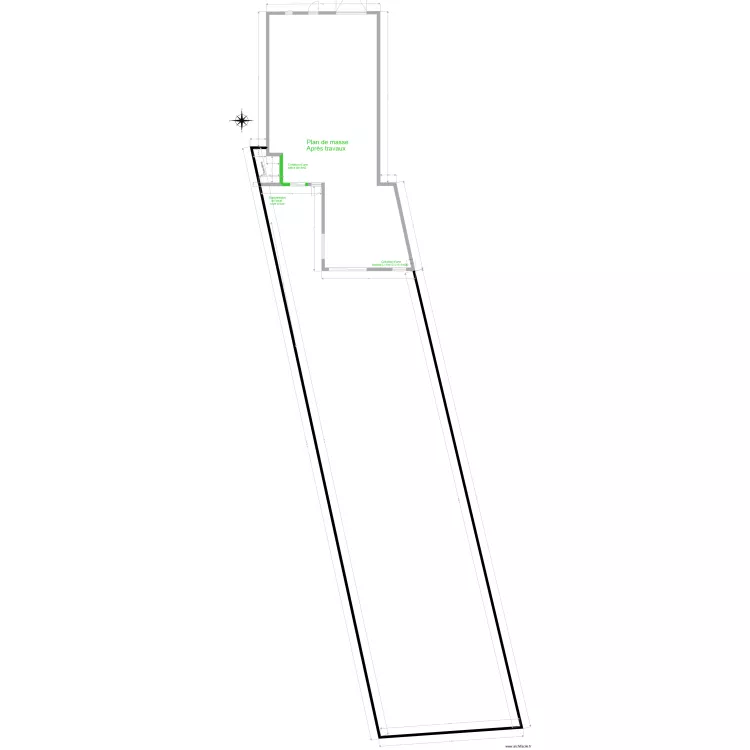 plan de masse apr&egrave;s. Plan de 