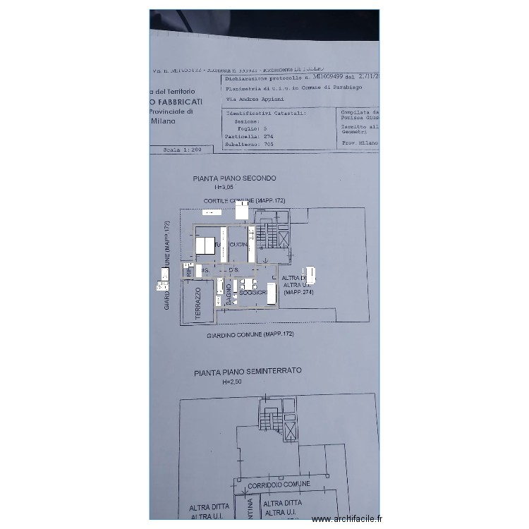 Simona House. Plan de 4 pièces et 36 m2