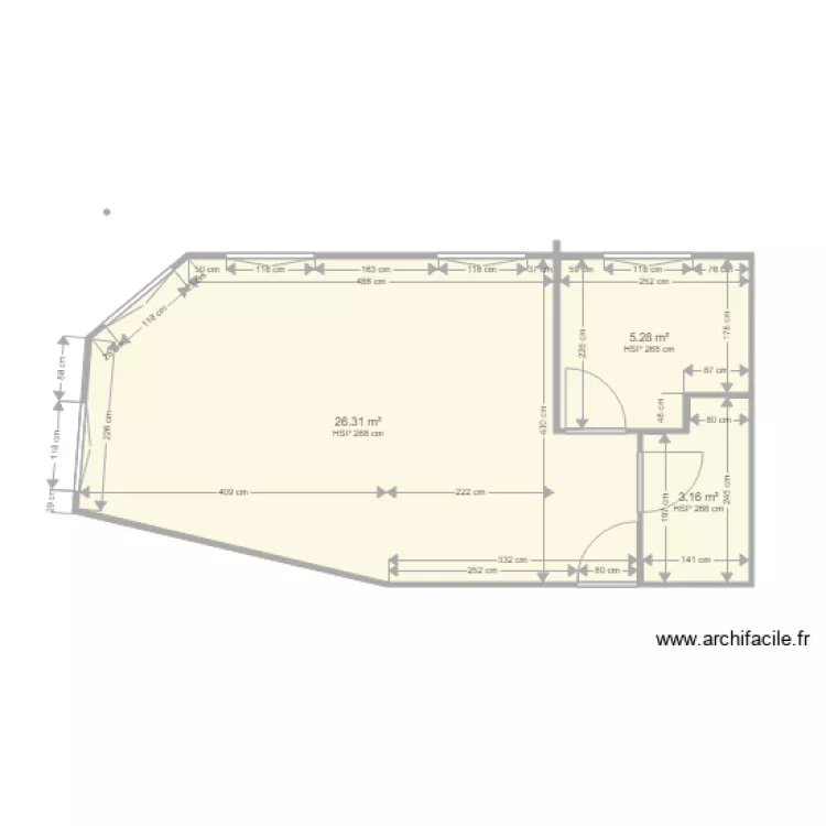 AppartMarilo. Plan de 