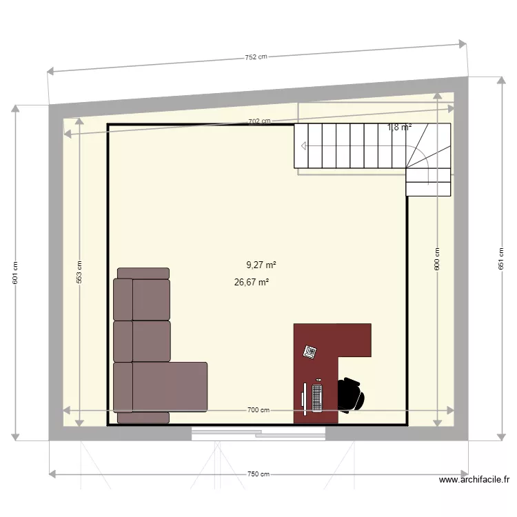 Bureau Garage. Plan de Bureau Garage. Plan de