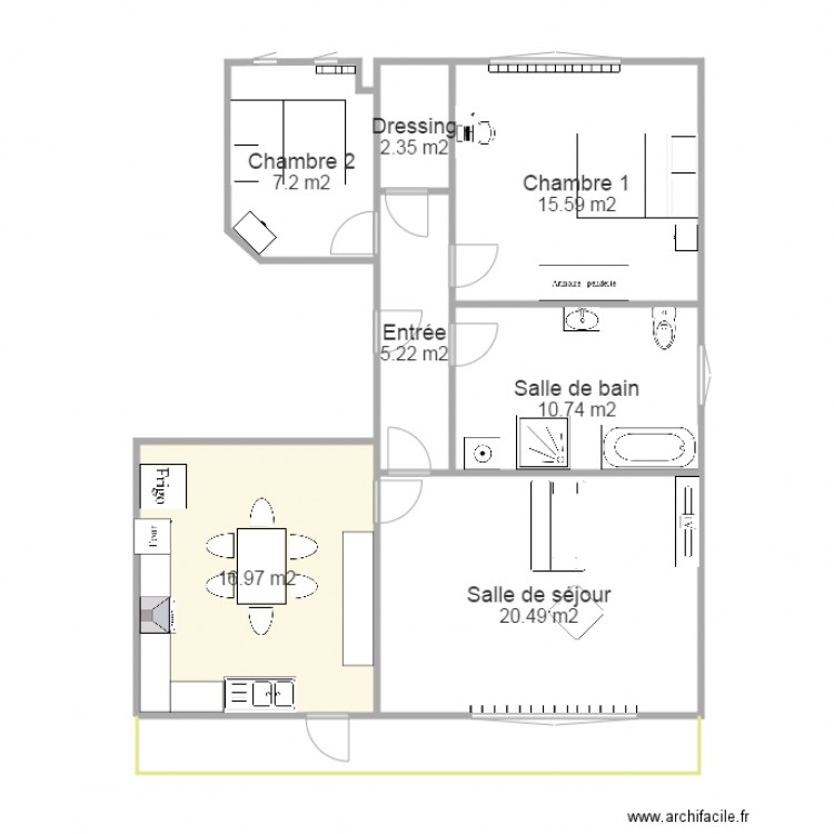 Appartement chaussée de Tubize 1420. Plan de 0 pièce et 0 m2