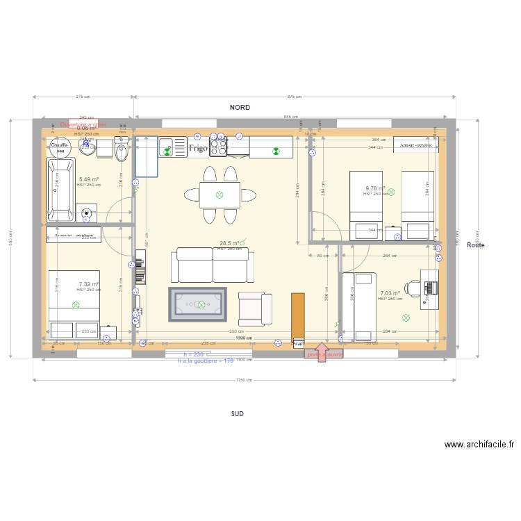 Ecurie RDC Pinceloup Option2. Plan de 0 pièce et 0 m2