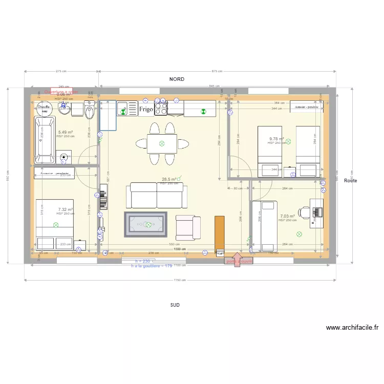Ecurie RDC Pinceloup Option2. Plan de 