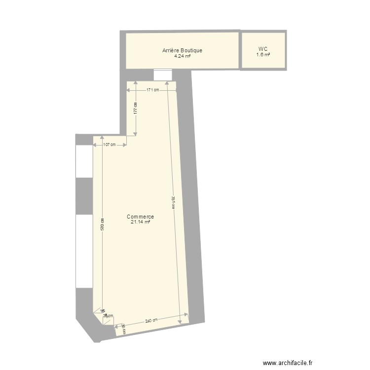 Fromagerie rdc. Plan de 0 pièce et 0 m2