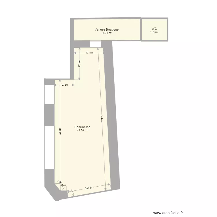 Fromagerie rdc. Plan de Fromagerie rdc. Plan de