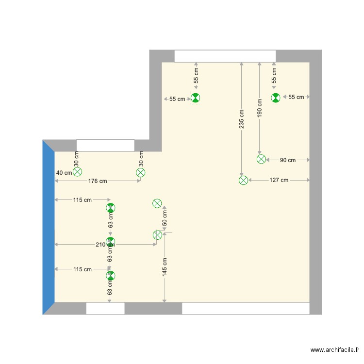 Sceptre Cuisine Rez Elec plafond sans meubles. Plan de 0 pièce et 0 m2