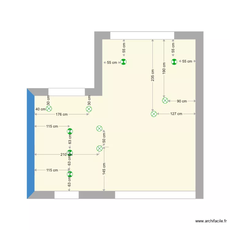 Sceptre Cuisine Rez Elec plafond sans meubles. Plan de 0 pièce et 0 m2