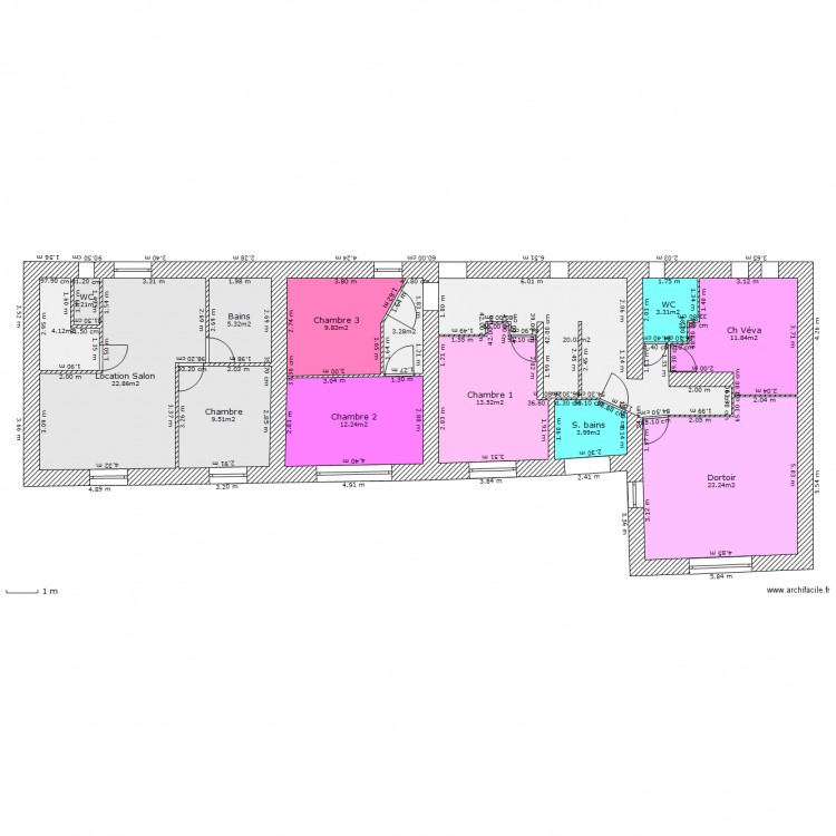 Projet 1er Etage. Plan de 0 pièce et 0 m2