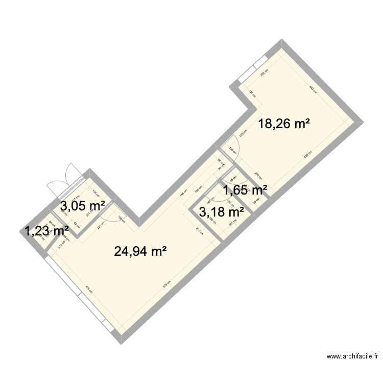 Plan 14 Appart. Plan de 6 pièces et 52 m2