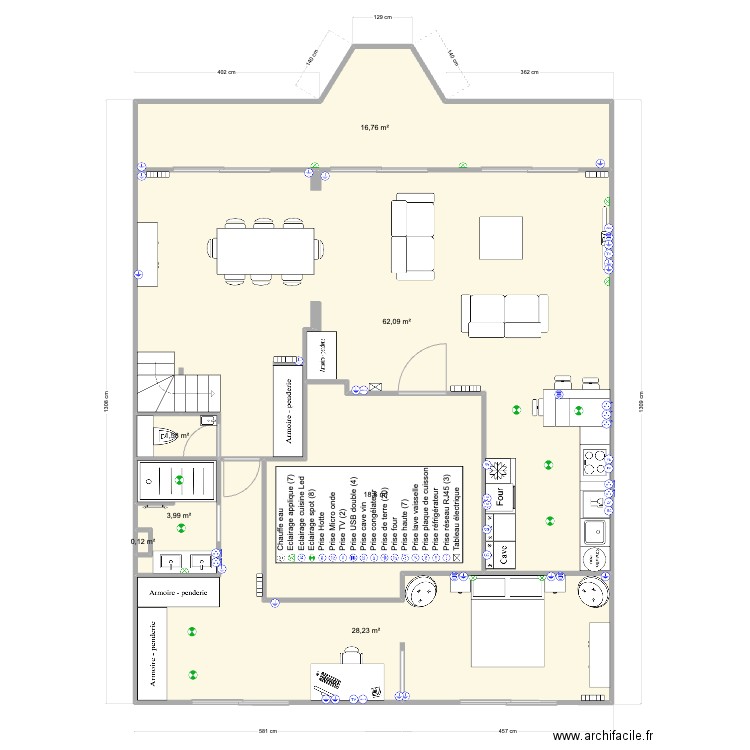 Pornichet De Gaulle RDC Base V8. Plan de 0 pièce et 0 m2