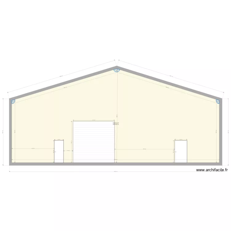 facade St Bonnet de mure. Plan de 