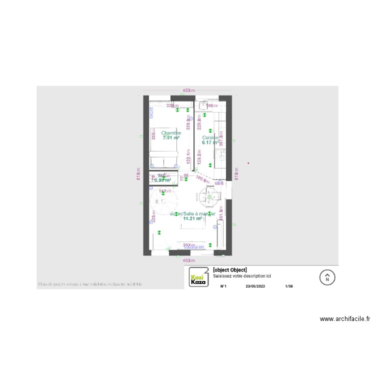 vigna pigna rdc. Plan de 0 pièce et 0 m2