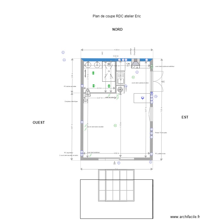 Electricité RDC bis déf. Plan de 0 pièce et 0 m2
