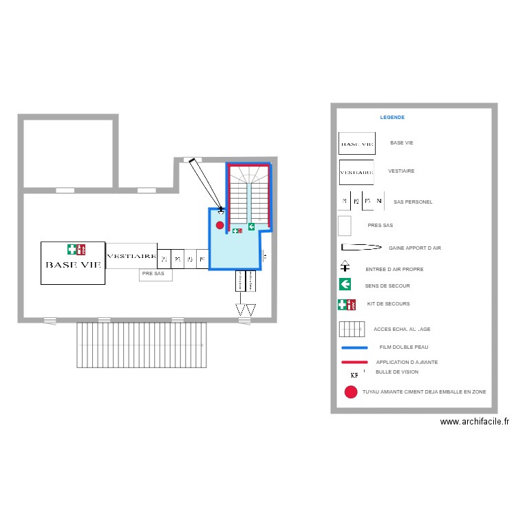 INSIDE 3ER ETAGE 1. Plan de 3 pièces et 208 m2
