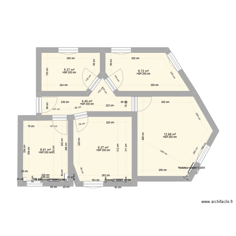 appart. Plan de 0 pièce et 0 m2