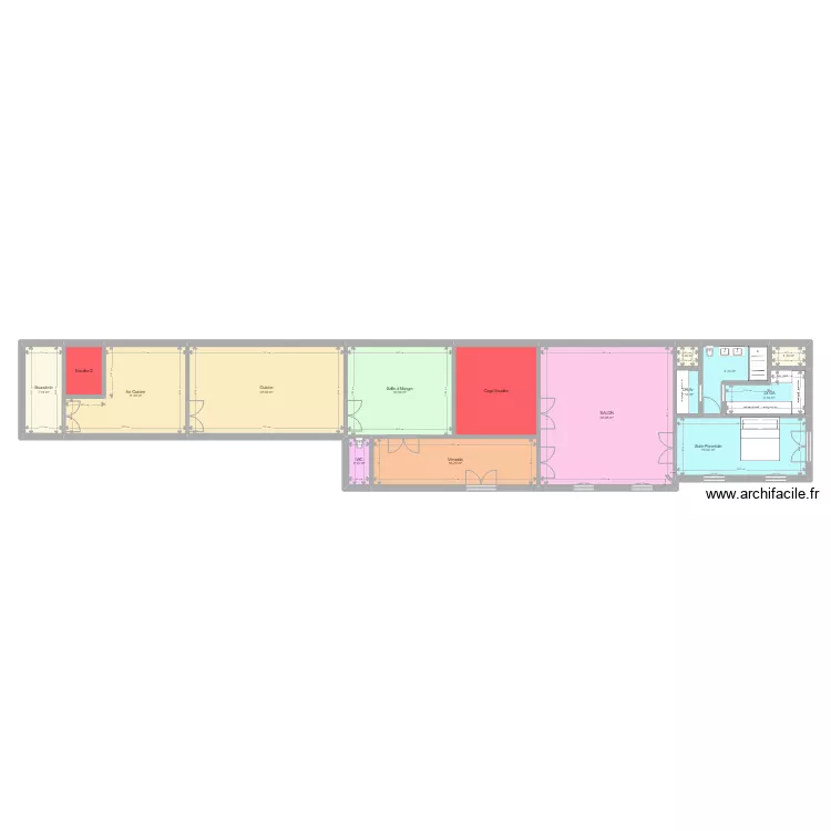 CHATEAU GARAUC RDC PROJET. Plan de 