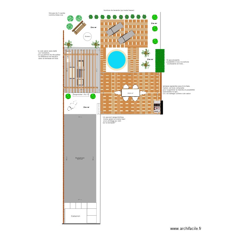 Projet Jardin Daillens Variante 6. Plan de 0 pièce et 0 m2