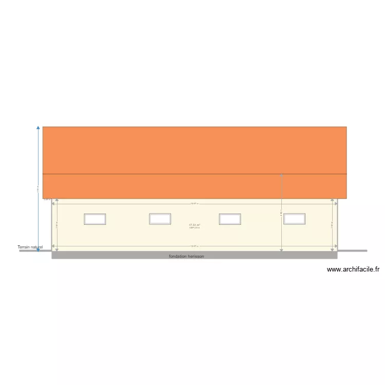 plan facade. Plan de plan facade. Plan de