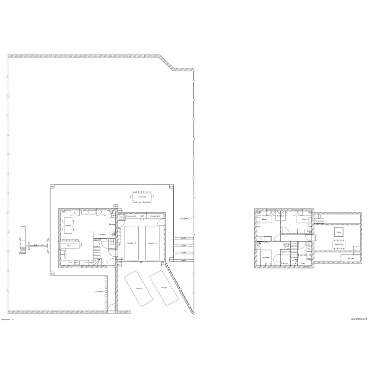 Poteaux et pickets. Plan de Poteaux et pickets. Plan de