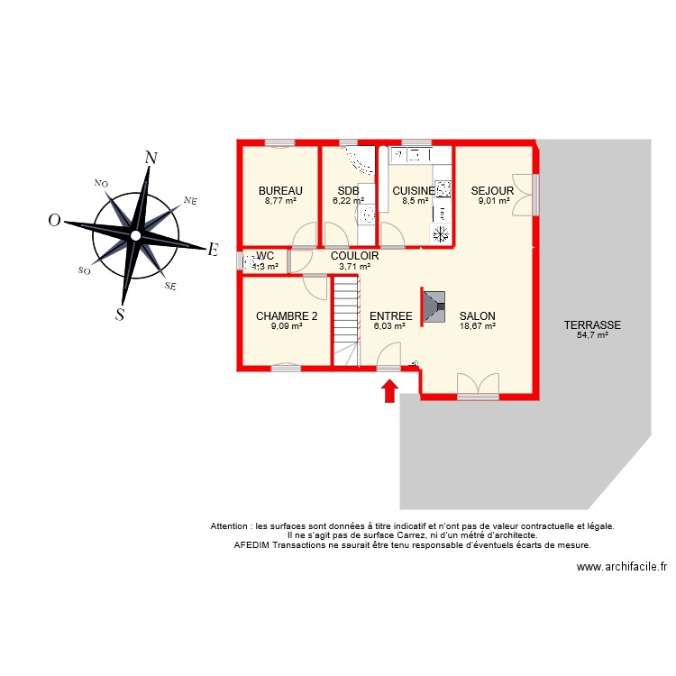 BI 6867 RDC. Plan de 0 pièce et 0 m2