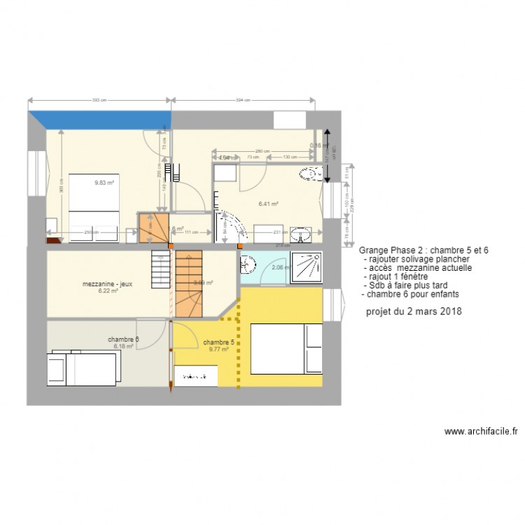 grange 2 mars 2018. Plan de 0 pièce et 0 m2