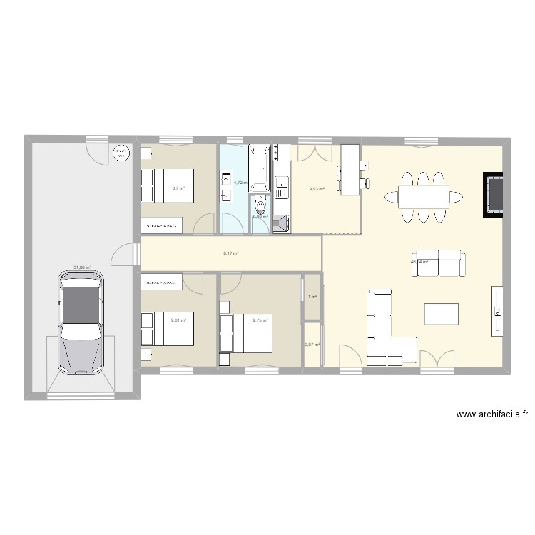 aucamville 2. Plan de 0 pièce et 0 m2