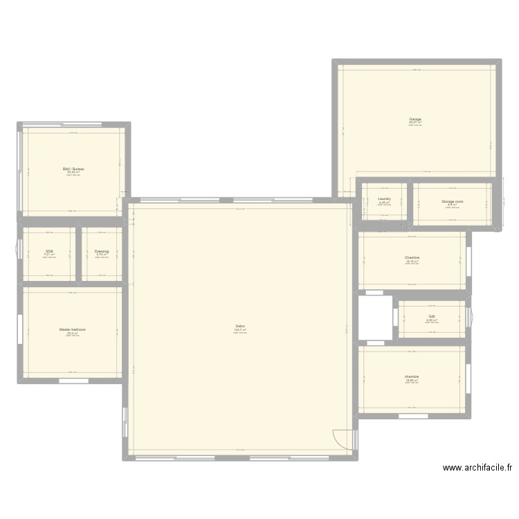 TUCSON HOUSE. Plan de 11 pièces et 304 m2