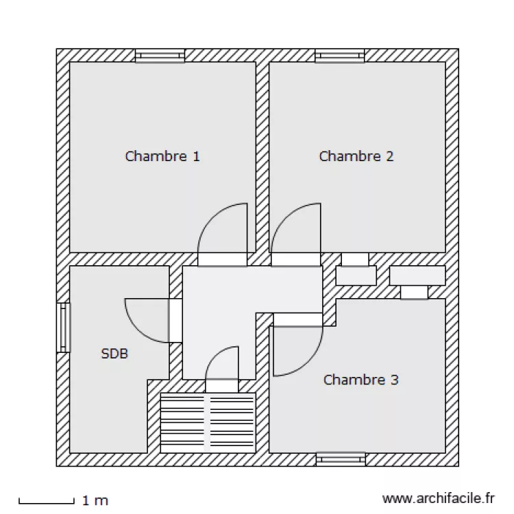 DESSAUGER 1ER. Plan de 