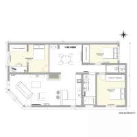Maison L&eacute;ognan Plan &eacute;lectricit&eacute; volet roulant salon