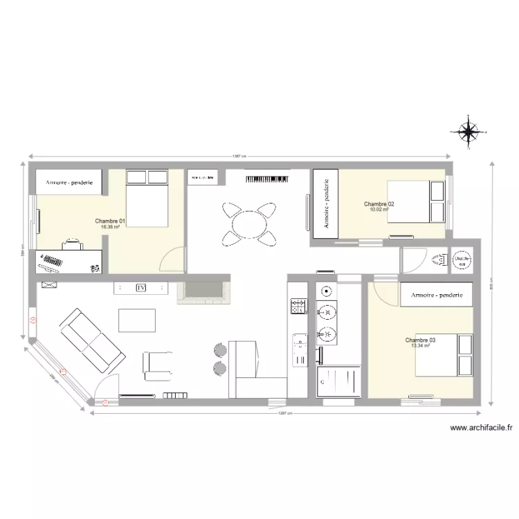 Maison L&eacute;ognan Plan &eacute;lectricit&eacute; volet roulant salon. Plan de 