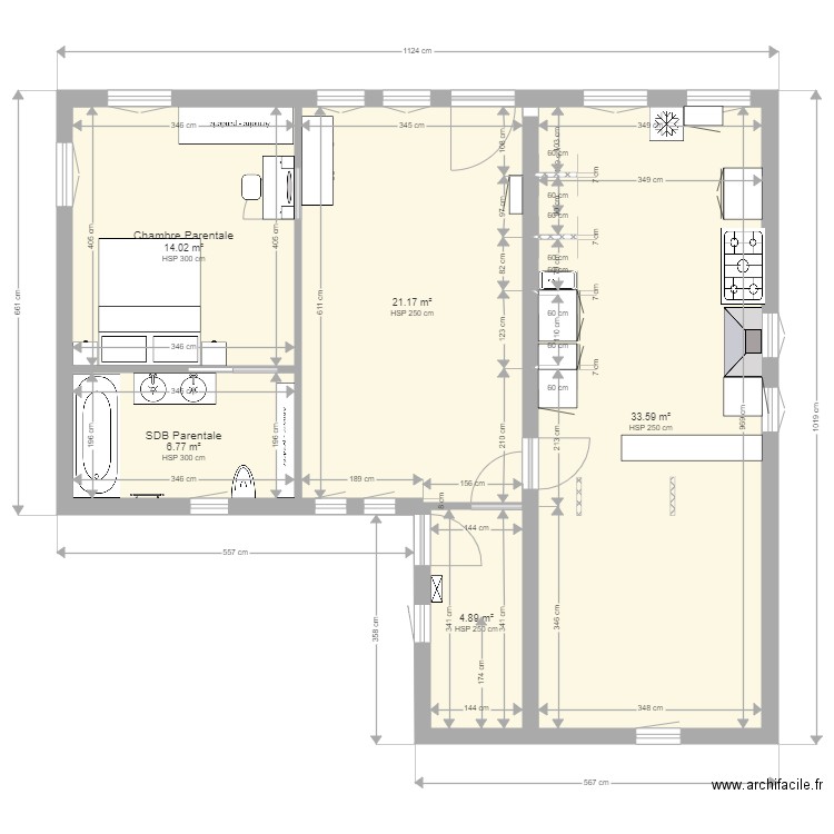 Plan Maison RdC 3. Plan de 0 pièce et 0 m2