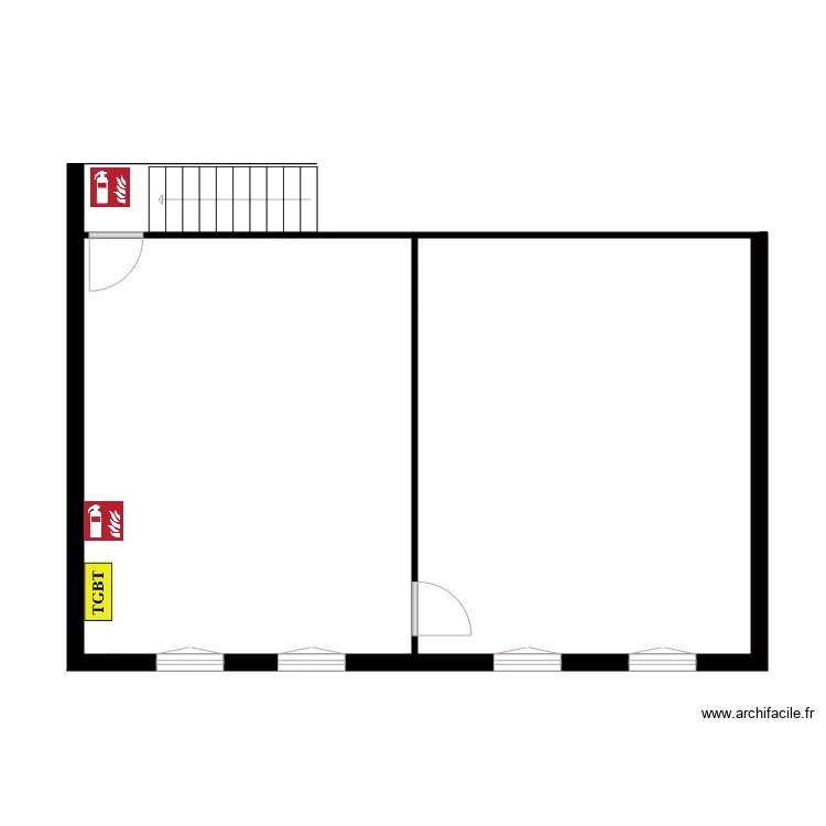 Savonnerie etage 2. Plan de 