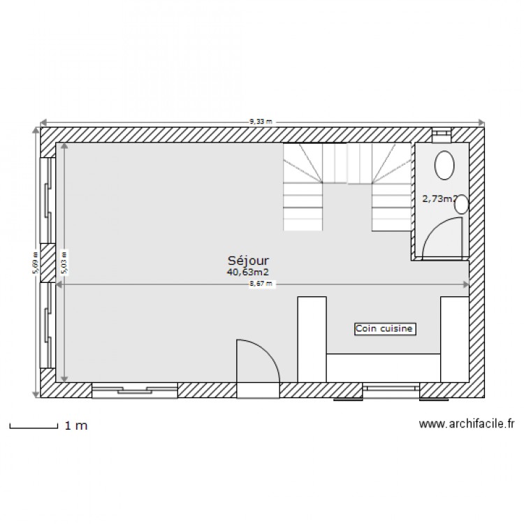 Projet Gatines RDC 80. Plan de 0 pièce et 0 m2