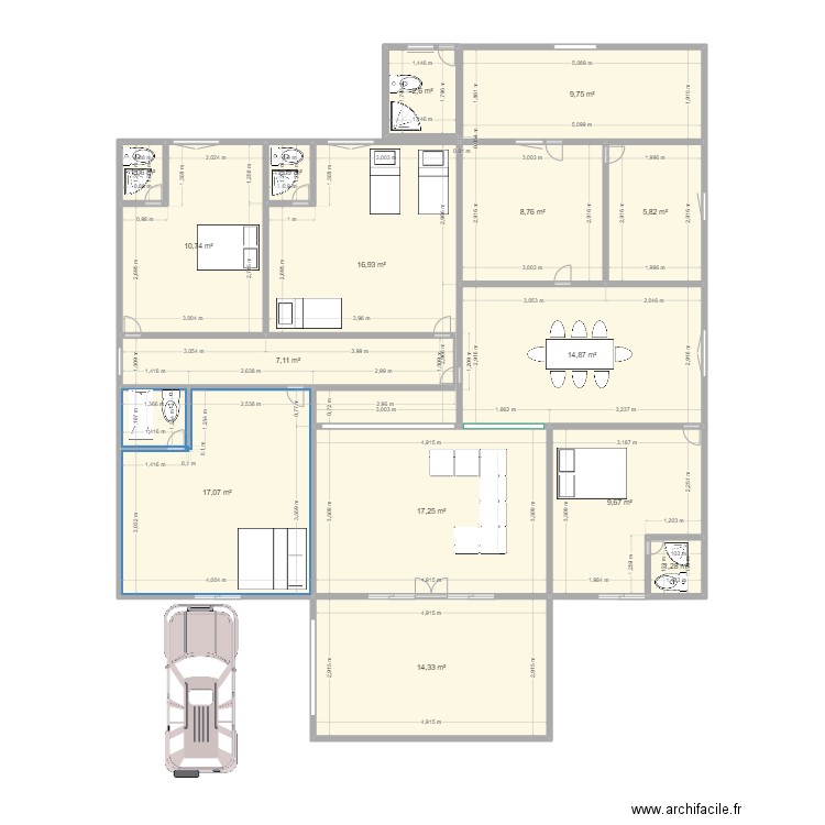 Plan Kin 2. Plan de 0 pièce et 0 m2