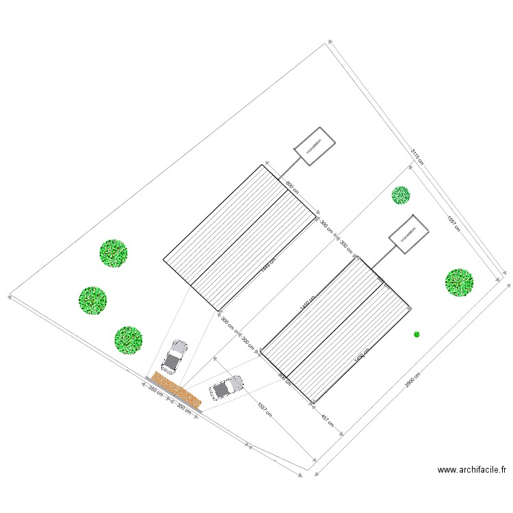 plan de masse permis 3. Plan de 0 pièce et 0 m2