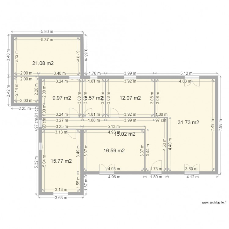 saint hilaire agrandissement. Plan de 0 pièce et 0 m2