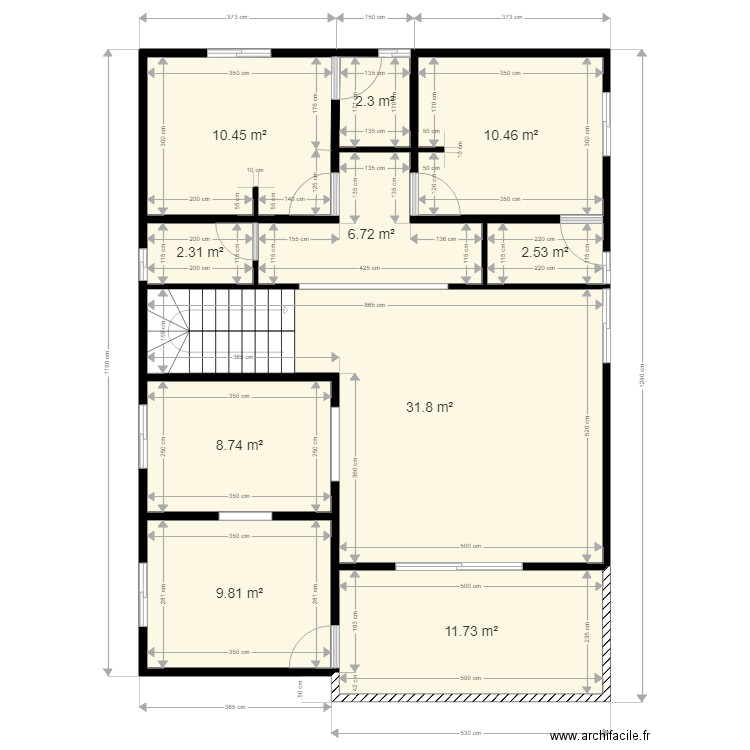 DUPLEX 3 ETG. Plan de 0 pièce et 0 m2