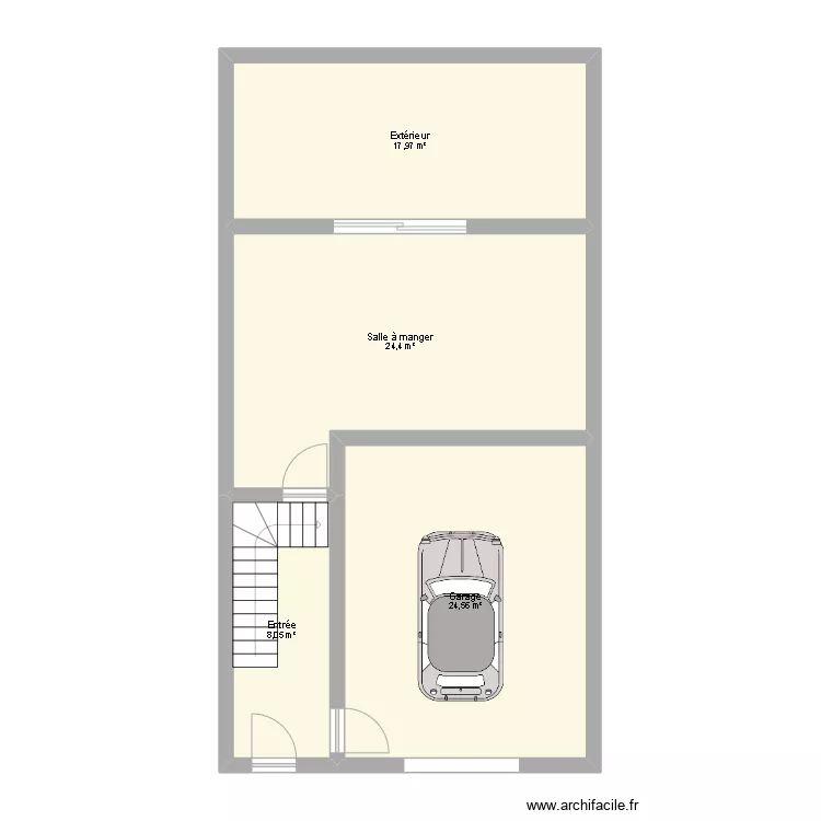 TOLSTOI_RDC. Plan de 