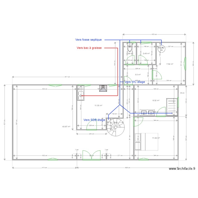 GODOT rev4  évacuations. Plan de 0 pièce et 0 m2